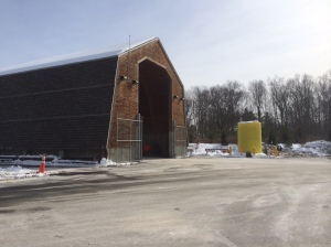 New Canaan Highway Department salt shed, off of South Avenue by the Merritt Parkway. Credit: Michael Dinan